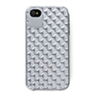 TPU Diamond Cover for iPhone 4G Silvery