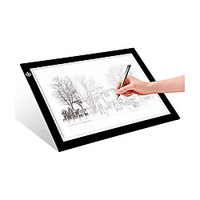 Tracing LED Copy Board Light Box Plastic Portable USB Adjustable Ultra-thin A4 Kid