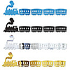 Train Shapes Wall Stickers Mirror Wall Stickers Decorative Wall Stickers,  Acrylic Home Decoration Wall Decal Wall Decoration 9pcs