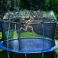 Trampoline Sprinkler,  Trampoline Water Sprinkler for Kids,  Outdoor Boys Girls Fun Summer Waterpark Game Sprinkler (Black,  39 Ft) miniinthebox