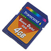 Transcend 4GB SDHC SD Card (Class 6 High Speed)