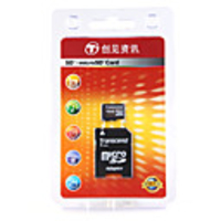 Transcend MicroSD Card TF 4GB Class 2 w/ Adapter