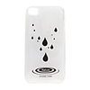 Transparent Glaze Water-drop Protective Case for iPhone 4 (White)