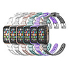 Transparent Shining Bright Conjoined Silicone Wrist Strap for Apple Watch Series 5/4/3/2/1 Band Sport Strap Bracelet Belt