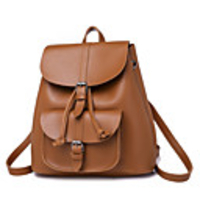 Travel Bag College Bookbag Large Capacity Waterproof Casual Outdoor Travel PU Leather Vintage Fashion Gift For Women 38630 cm