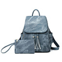 Travel Bag College Bookbag Large Capacity Waterproof Casual Outdoor Travel PU Leather Vintage Gift For Women 38630 cm