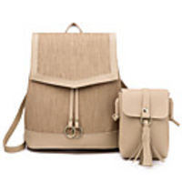 Travel Bag College Bookbag Large Capacity Waterproof Multipurpose Casual Outdoor Travel PU Leather Vintage Fashion Gift For Women 38630 cm