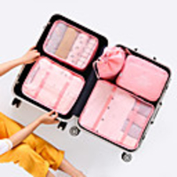 Travel Bag Travel Luggage Organizer / Packing Organizer Totes Cosmetic Bags Multifunctional Large Capacity Breathable Compact Cloth Terylene Net For Outdoor Exercise Everyday Use Traveling Everyday