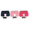 Travel Kit with Pillow,  Eyeshade and Earplugs (Colors Assorted)
