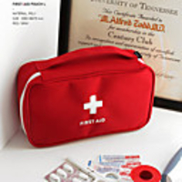 Travel Luggage Organizer / Packing Organizer / Travel Pill Box / Case / First Aid Kit Polyester Portable / Dust Proof / Travel Accessories for Emergency Solid Colored