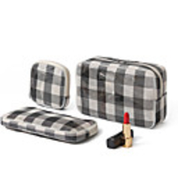Travel Luggage Organizer / Packing Organizer Toiletry Bag Cosmetic Bag Multifunctional Portable Breathable Travel Storage Simple Checkered / Gingham Net For Everyday Use Traveling Travel Nail Remover