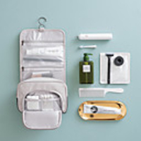 Travel Organizer Cosmetic Bag Travel Toiletry Bag Large Capacity Washable Travel Storage Hanging Classic Nylon Portable Foldable Luggage / Durable