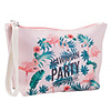 Travel Organizer Cosmetic Bag Travel Toiletry Bag Large Capacity Waterproof Travel Storage Durable Flamingo PU Leather For Everyday Use Cycling Portable