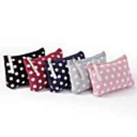 Travel Organizer Cosmetic Bag Travel Toiletry Bag Large Capacity Waterproof Travel Storage Durable Polka Dot PVC(PolyVinyl Chloride) For Everyday Use Cycling Portable