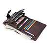 Travel Wallet Document Organizer Card Holder Anti-theft RFID Blocking Everyday Use Security Genuine Leather Classic Vintage Gift For Men