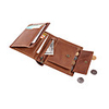 Travel Wallet Document Organizer Card Holder Anti-theft RFID Blocking Everyday Use Security Genuine Leather Classic Vintage Gift For Men