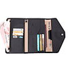 Travel Wallet Passport Holder ID Holder Document Organizer Anti-theft RFID Blocking Casual Traveling PU Leather Solid Color Gift For Men and Women 191.511 cm