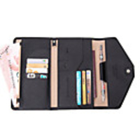 Travel Wallet Passport Holder ID Holder Document Organizer Anti-theft RFID Blocking Casual Traveling PU Leather Solid Color Gift For Men and Women 191.511 cm