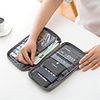 Travel Wallet Passport Holder ID Holder Document Organizer Large Capacity Waterproof Anti-theft RFID Blocking Casual Traveling Nylon Solid Color Gift For Men and Women 225.518.5 cm