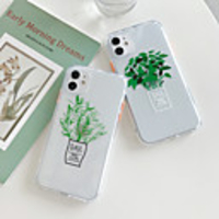 Tree Transparent TPU Case For iPhone 12 Mini Pro Max 11 Pro X XS Max XR 7 7plus 8 8plus Shockproof Back Cover Case