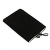 Trendy Cell Phone Vertical Velvet Bag Black (4.3 inch Wide)