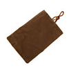 Trendy Cell Phone Vertical Velvet Bag Brown (4.3 inch Wide)