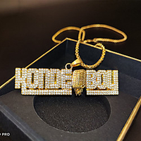 Trendy Hip Hop Chain Alloy Gold 75 cm Necklace Jewelry For Street miniinthebox