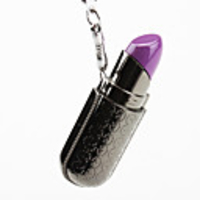 Trendy Lipstick Shaped with Keychain (Color Assorted)