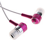 Trendy Pink Earphones for iPod and MP3 (3.5mm)