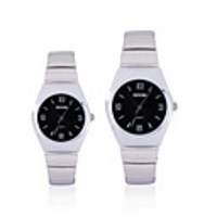 Trendy Stainless Steel Watch for Couple