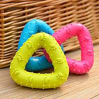 TRIANGLE Ring Colorful Funny Squeaky Chew Toy for Pets Dogs Toy Cats Toy miniinthebox