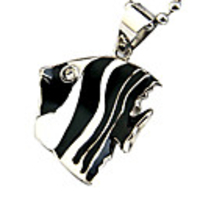 Tropical Fish Titanium Steel Couple Necklace