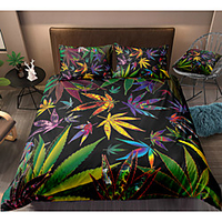 Tropical Forest Print 3-Piece Duvet Cover Set Hotel Bedding Sets Comforter Cover with Soft Lightweight Microfiber For Holiday Decoration(Include 1 Duvet Cover and 1or 2 Pillowcases)