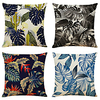 Tropical Plant Double Side Cushion Cover 4PC Soft Decorative Square Throw Pillow Cover Cushion Case Pillowcase for Bedroom Livingroom Superior Quality Machine Washable Indoor Cushion for Sofa Couch Bed Chair miniinthebox