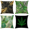 Tropical Plant Double Side Cushion Cover 4PC Soft Decorative Square Throw Pillow Cover Cushion Case Pillowcase for Bedroom Livingroom Superior Quality Machine Washable Indoor Cushion for Sofa Couch Bed Chair miniinthebox