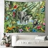 Tropical Tapestry Art Deco Blanket Curtain Hanging Home Bedroom Living Room Decoration Pumpkin Ghost Skull miniinthebox