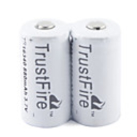 TrustFire 16340 Li-ion Rechargeable Battery 3.7V 8800mAh White (2-pack)