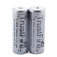 TrustFire 18650 Li-ion Rechargeable Battery 3.7V 1800mAh Gray (2-pack)