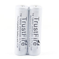 TrustFire 18650 Li-ion Rechargeable Battery 3.7V 2000mAh White (2-pack)