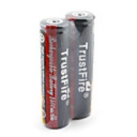 TrustFire 18650 Li-ion Rechargeable Battery 3.7V 2400mAh Black (2-pack)