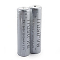 TrustFire 18650 Li-ion Rechargeable Battery 3.7V 2500mAh Grey (2-pack)
