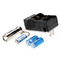TrustFire MINI-01 Portable Keychain 3-Mode Cree XM-L T6 LED Flashlight Set (1000LM,  1xCR123)