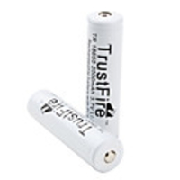 TrustFire Protected Rechargeable Batteries with PCB -White (2-Pack)
