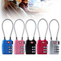 TSA719 3 Digit Password Lock Gym School Locker Security Lock Suitcase Luggage Coded Lock Cupboard Cabinet Locker Padlock