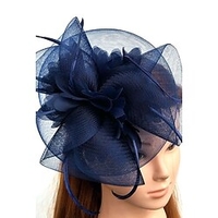 Tulle / Feather / Net Fascinators / Hats / Headwear with Floral 1pc Wedding / Special Occasion / Horse Race Headpiece miniinthebox