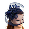Tulle / Feather / Net Fascinators / Hats / Headwear with Floral 1pc Wedding / Special Occasion / Tea Party Headpiece