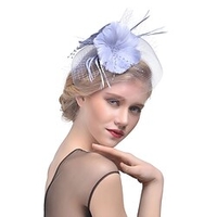 Tulle / Feather / Net Fascinators with 1 Piece Wedding / Special Occasion / Ladies Day Headpiece miniinthebox