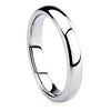 tungsten carbide 4mm plain dome wedding band ring sz 5.5
