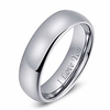 tungsten carbide ring men women 6mm wedding band engagement ring comfort fit engraved 