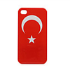 Turkey Flag Hard Protection Back Case for Apple iPhone 4